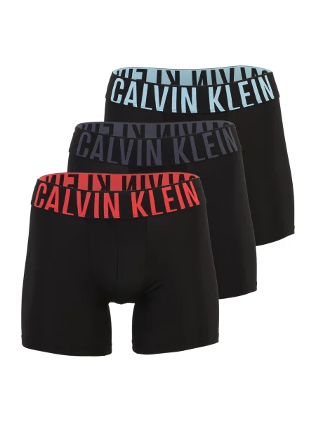 Calvin Klein Underwear Boksarice Intense Power svetlo modra / temno siva / rdeča črna