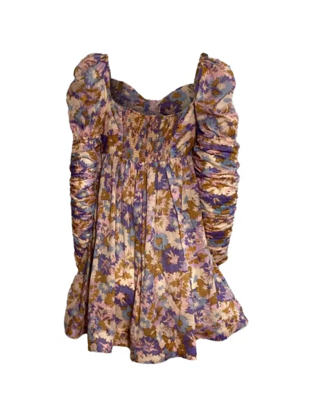 Rochie mini Zimmermann cu model floral cu imagine de costum