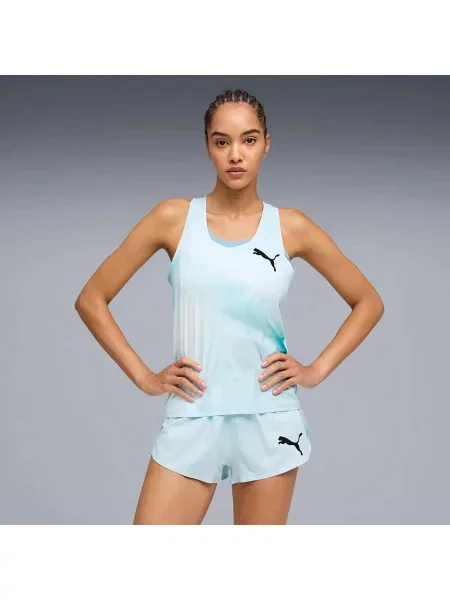 Koszulka Na Ramiączkach Puma W Lightspeed Ultraweave Graphic Singlet niebieska