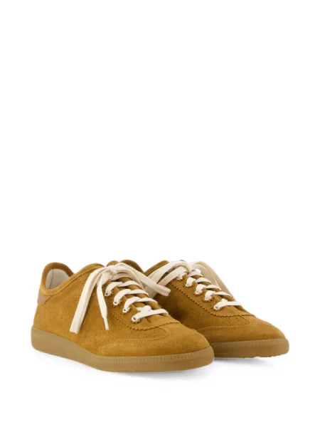 Sneakerși Isabel Marant din piele maro