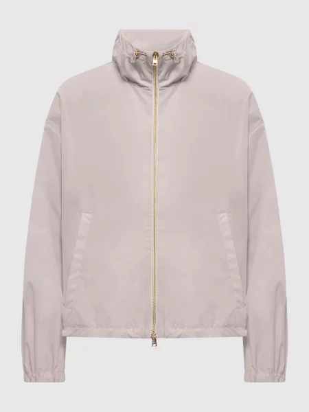 Вітровка з нашивкою логотипа Herno бежева