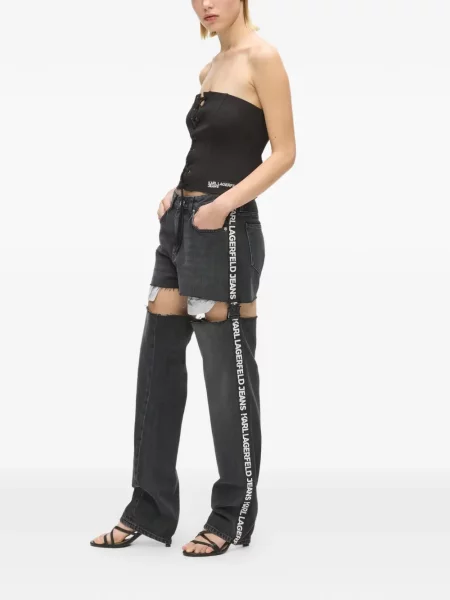 Blugi Karl Lagerfeld Jeans negru