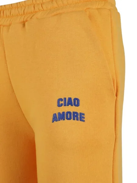 Pantaloni Giada Benincasa cu imagine alergare galben