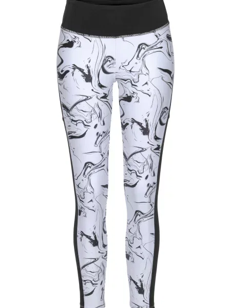 LASCANA ACTIVE Pantaloni sport negru alb