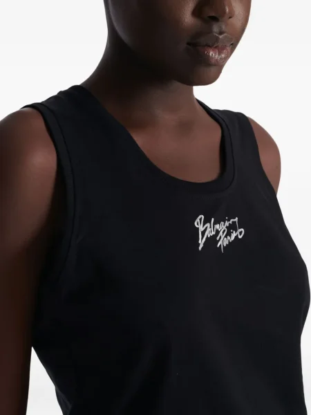 Top Balmain cu imagine negru