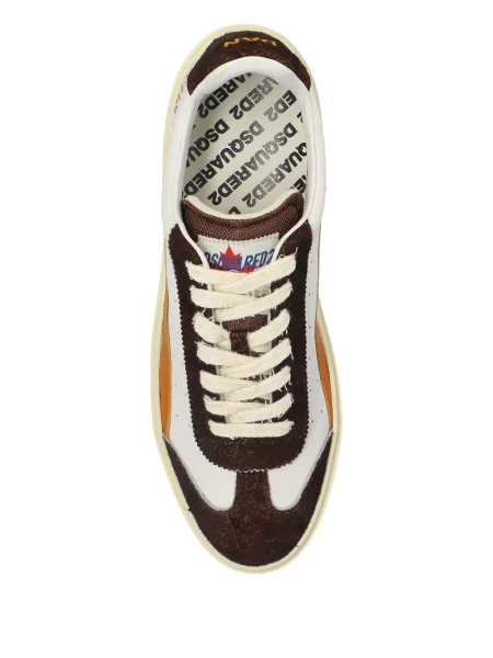 Sneakerși Dsquared2 din piele alb