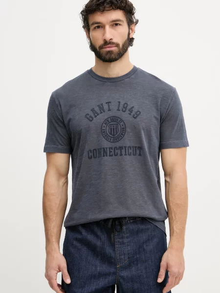 Gant t-shirt ανδρικό μπλε