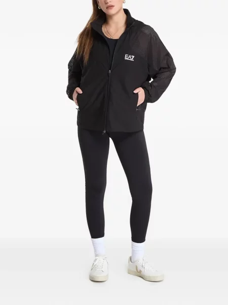 Geacă Ea7 Emporio Armani cu glugă negru