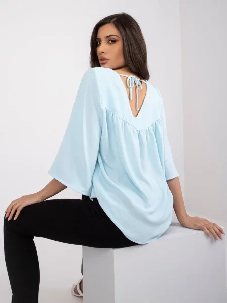 Bluză Fashionhunters albastru
