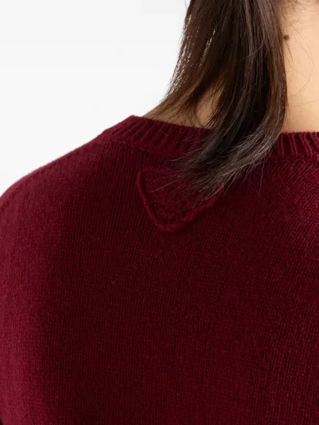 Cardigan Prada din cașmir roșu