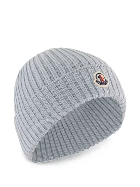 Czapka dziecięca Moncler Enfant niebieska