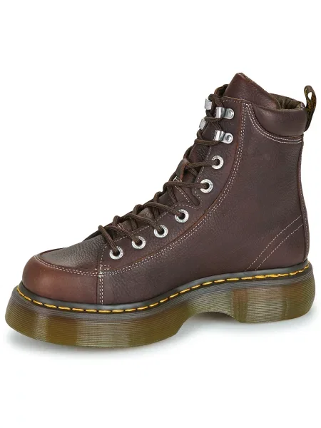 Dr. Martens cizme de piele Buzz 8i cu platforma maro
