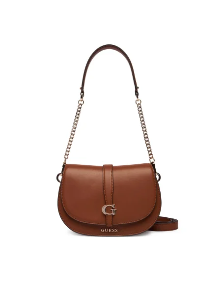 Guess Дамска чанта Carrie кафяв