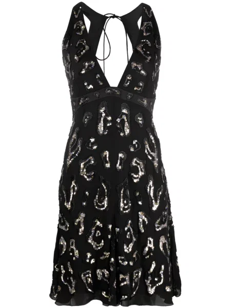 Rochie Roberto Cavalli cu paiete de costum negru