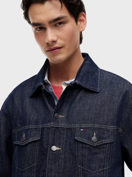 Джинсова куртка Tommy Jeans синя