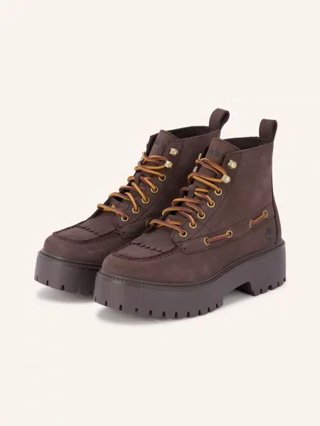 Timberland Botki Sznurowane Stone Street braun brązowe