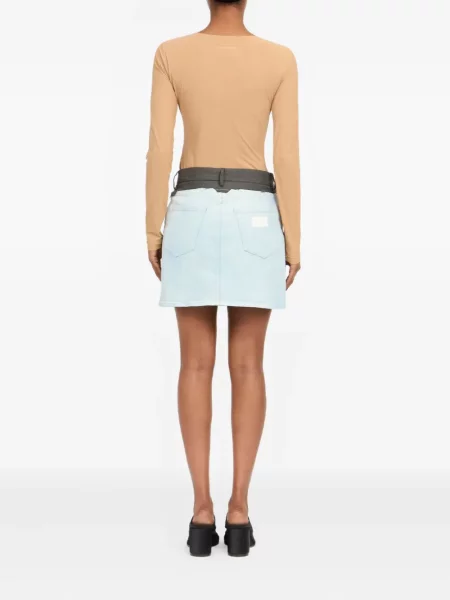 Fusta mini Mm6 Maison Margiela albastru