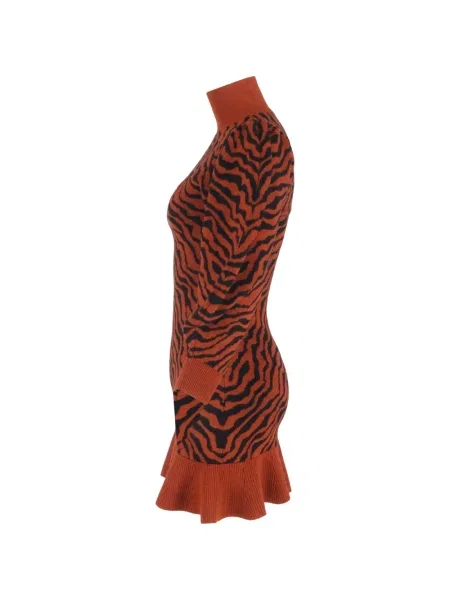 Rochie mini Ulla Johnson cu volane de costum portocaliu