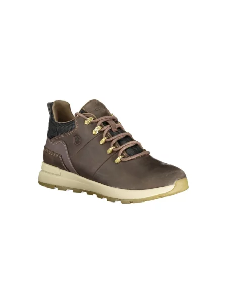 Buty do kostki Lumberjack skórzane brązowe