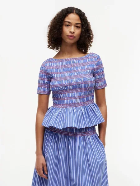 TOMMY HILFIGER Bluză / roșu / alb albastru