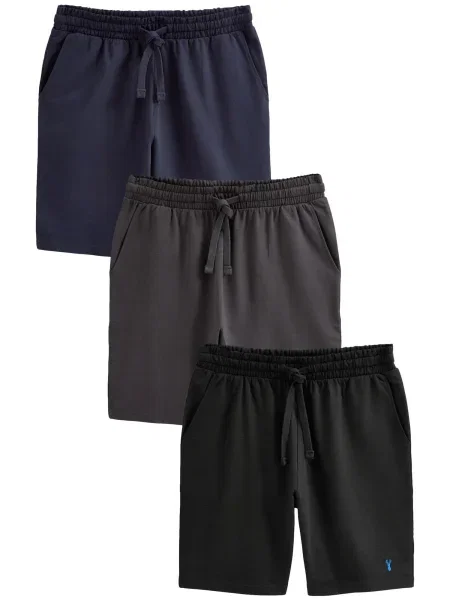 Next Spodnji del pižame marine / temno siva črna