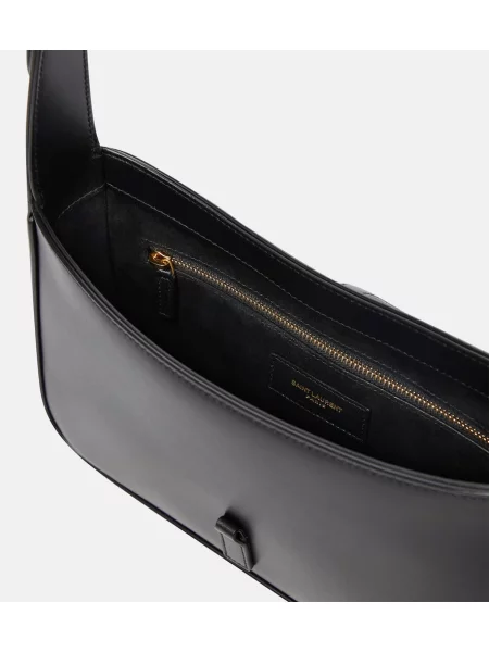 Geanta hobo Saint Laurent din piele negru