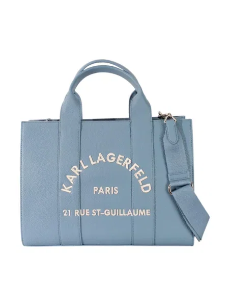 Karl Lagerfeld torebka tote z imitacji skóry K/RSG MD niebieska