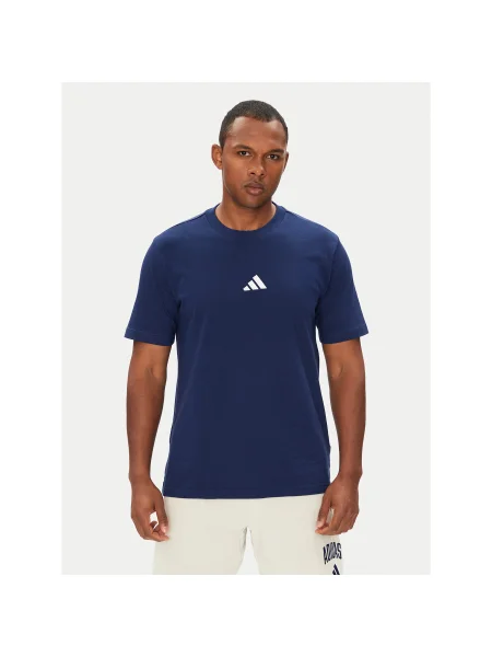 Adidas Póló Essentials Small Logo Regular Fit sötétkék
