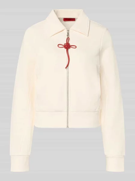 Bluza rozpinana o kroju slim fit z czystej bawełny model ‘EROICO’ Max&co. biała