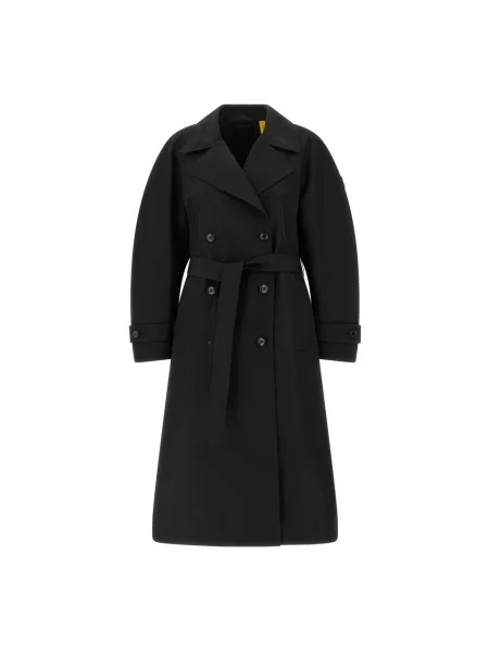 Długi trencz Moncler czarny