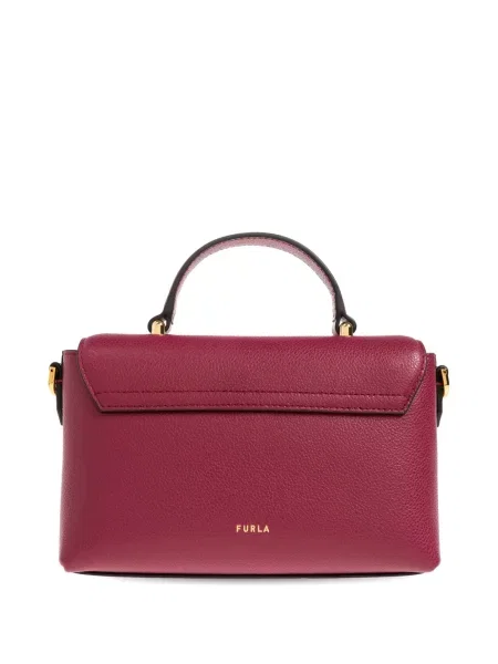 Geantă shopper Furla din piele roz