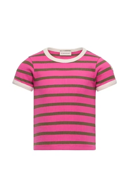 Koszulka dziecięca Moncler Enfant różowa