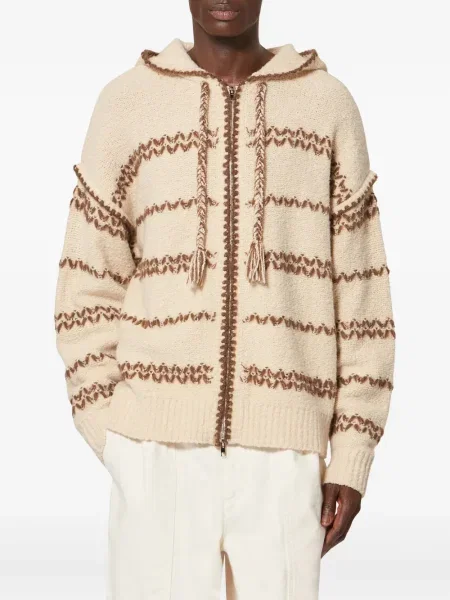 Cardigan Marant cu dungi cu glugă