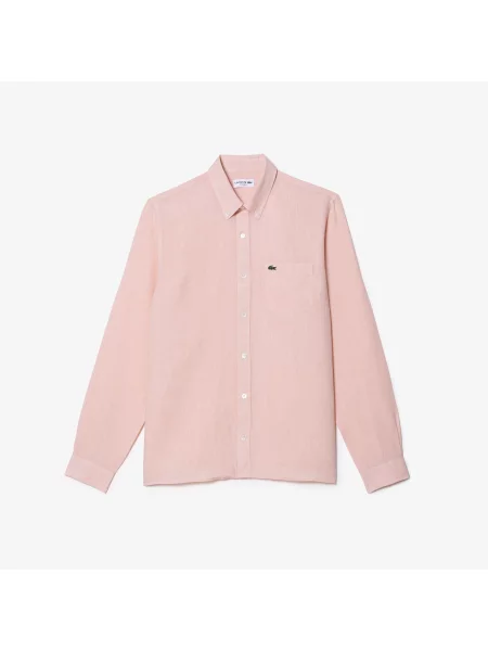 Lacoste Koszula Lniana różowa