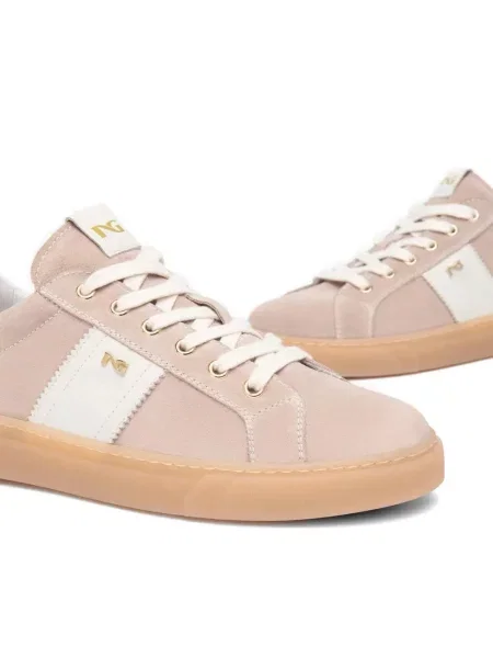 Sneakers Nero Giardini με κορδόνια σουέντ ροζ
