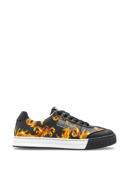 Sneakerși Versace Jeans Couture cu imagine negru