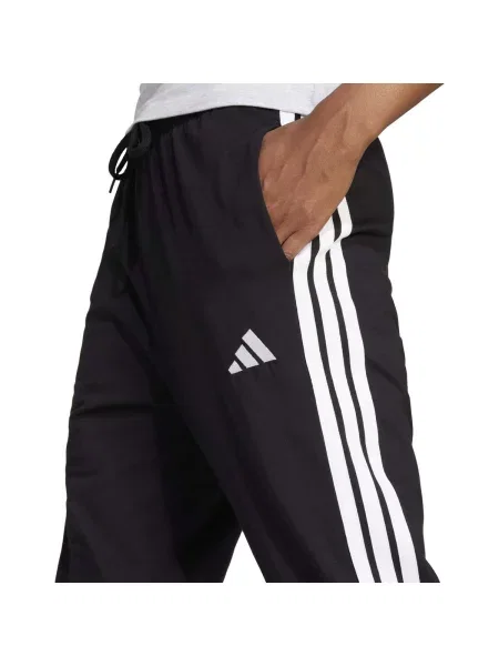 Pruhované nohavice Adidas čierna