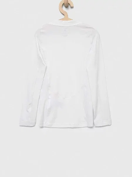 Detské tričko s dlhým rukávom adidas Performance TF LS TEE Y biela