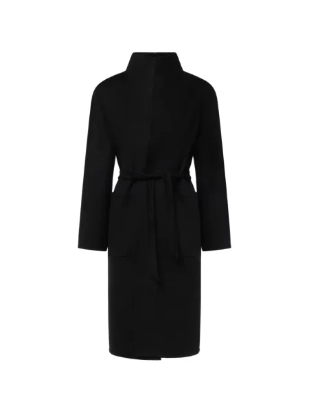 Cu centură palton Max Mara din cașmir negru