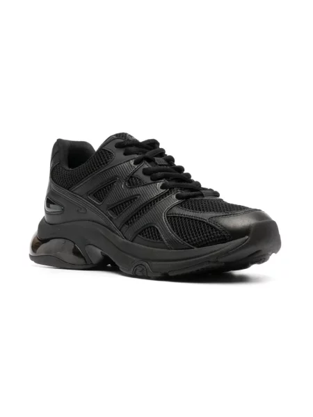 Sneakersy Michael Kors skórzane z siateczki na siłownię czarne