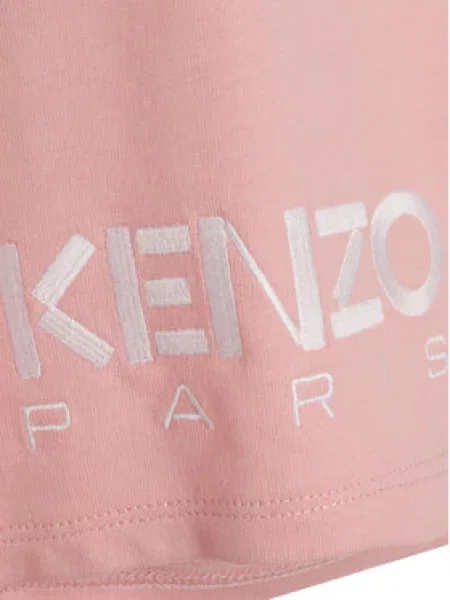 Šortky z materiálu Kenzo Kids růžové