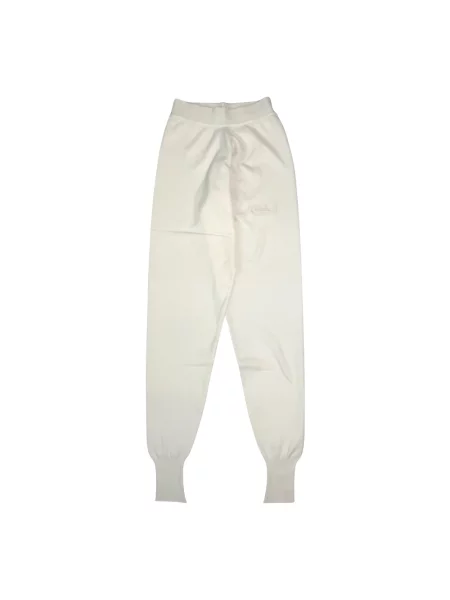 Dzianinowe spodnie Hinnominate białe