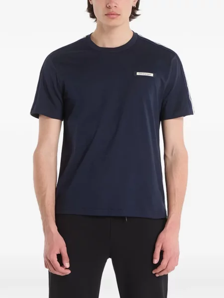 Tricou Ea7 Emporio Armani cu autograf albastru