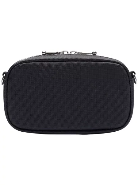 Geanta crossbody Lacoste negru