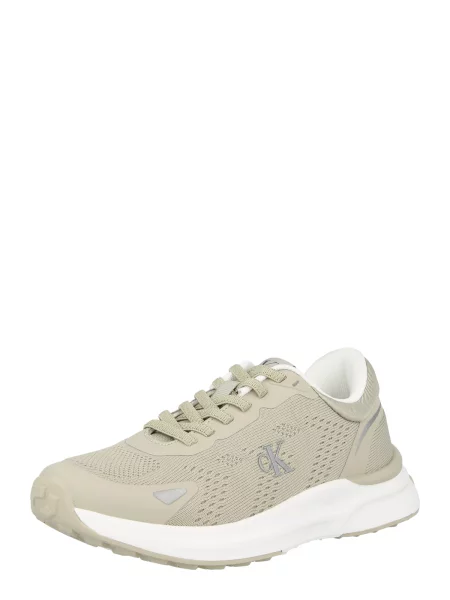 Calvin Klein Sneakersy Low Cut Lace-Up béžová