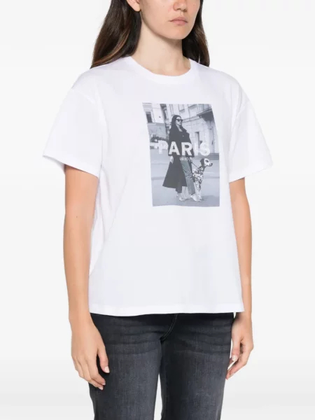 Tricou Liu Jo cu imagine alb