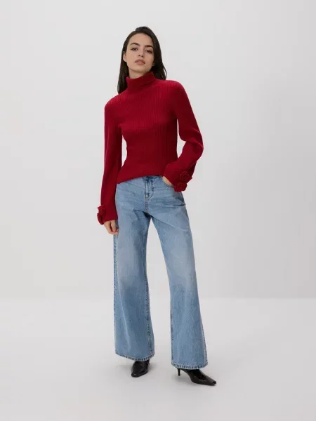 Reserved Водолазка з аплікацією червоний