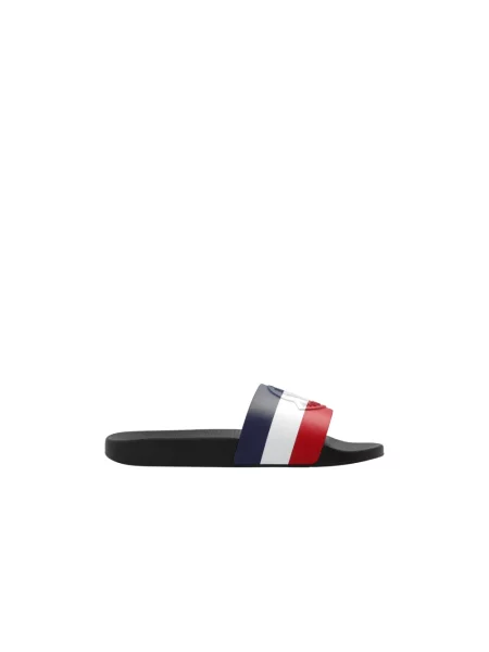Klapki Moncler niebieskie