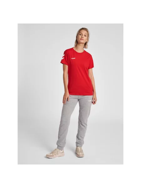 Koszulka sportowa z krótkim rękawem Hummel hmlGO cotton czerwona
