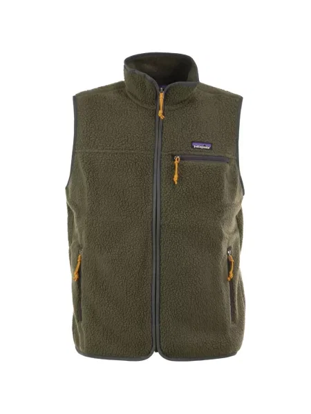 Vestă Patagonia din fleece retro verde